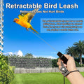 Retractable Bird Leash,Parrot Flying Rope,Anti-Bite Wire Rope Parrot Leash,Adjustable Bird Harness for Training,with 5pc