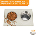 Neater Pet Brands Neater Mat Pet Mats for Food and Water, Cat & Dog Bowl Mat Waterproof Silicone, Feeding Tray, Dog Food