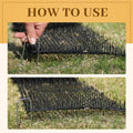 Hmyomina 8.2FT Cat Scat Mat for Cats - Anti-Digging Prickle Strips to Repel Cats, Include 6 Staples, Humane & Easy to Install Outdoor/Indoor Spike Mat