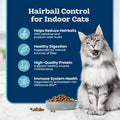 Blue Buffalo Tastefuls Natural Dry Food for Adult Cats, Hairball Control, Chicken & Brown Rice Recipe, 7-lb. Bag