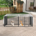 Dog Playpen Cover Net with Metal Fixing Buckle 6.7 * 6.7FT Prevent Small Dogs from Jumping Out of The Playpen (Cover Onl