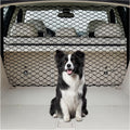 Dog Barrier for Car SUV, 47" Dogs Net with Metal Hooks, Stretchable Mesh Cargo Net, Car Divider Dog Gate for Driving Saf