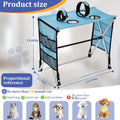 Foldable Pet Grooming Hammock with Stand for Small Dogs & Cats - 8.8 lb
