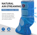 Harrison Howard Horse Fly Boots Perfect Contoured Fit Leg Guards Dense Mesh Boots with Ventilated Comfort Reliable Prote