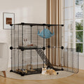 STILLCOVE Small Cat Cage Indoor, with Hammock & Non-Slip Pads
