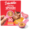 Delectables Lickable Spoon Handheld Wet Cat Treats Made with Real Chicken & Salmon, Quick & Easy Creamy Puree, Mess Free, Grain-Free, No Added Fillers, No by-Products, Variety Pack, 20ct