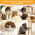 White Sisal Rope for Cat Tree and Scratching Post 5mm 1/5 Inch, 100 Feet
