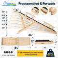 Dog Ramp for Bed with Rails, 64" Long Foldable Pet Ramp for Small Large Dogs, Dog Ramps for High Beds with Safety Side Railng, 6 Adjustable Heights 24" to 30" Up to 220LBS (Black, 64" X 17inch)