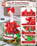 Christmas Porch Goose Outfit Clothes for 23" Cement Goose