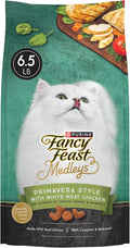 Fancy Feast Purina Medleys Primavera Style with White Meat Chicken and Accents of Tomato, Carrot and Spinach - 6.5 lb. B