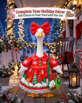 Christmas Porch Goose Outfit Clothes for 23" Cement Goose