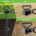 TOMBABY Dog Tie Out Cable and Stake,with 20FT Heavy Duty Cable,360° Swivel Dog Anchor& Anti-Tangle,Dog Runner for Yard,D
