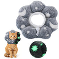 MABOZOO Adjustable Cat Cone Collar Glow in The Dark, Pet Recovery Elizabethan Collar for Kittens Cats After Surgery, Pet E Neck Cone After Surgery for Small Animal Stop Licking (M)