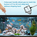 2 Pieces Fish Tank Net Aquarium Mesh Fishes Net Long Handle