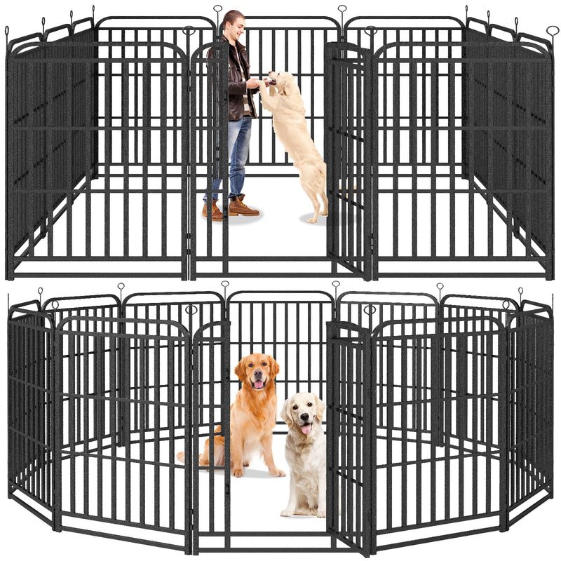 Kfvigoho Heavy Duty Dog Playpen: 12 Steel Panels 47