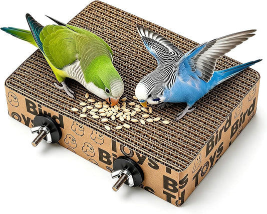 7.8” Paper Bird Shredding Toys,Bird Cage Platform for Small Medium Parrots