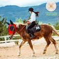 Horse Fly Mask with Ears, Comfortable Fit Stretch Fabric with UV Protection Soft on Skin Breathability for Medium Size H