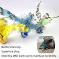 ZAYLUMO Feather Chase & Fetch Balls for Indoor Cats – 5 Pack Durable Rubber Cat Toys with Natural Feathers, Interactive Exercise & Hunting Play, Bouncy Balls for Active Kittens and Adult Cats
