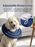 Soft Dog Cones, Recovery Dog Donut Collar After Surgery- Cone of Shame Alternative, Pet Elizabethan E-Collar Anti-Bite L
