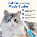 Grooming Comb for Long & Curly Hair in Dogs & Cats - Top Pet Detangler Brush - Removes & Prevents Matted Fur - Perfect for Goldendoodle, Poodle Mixes, and Cat Undercoat
