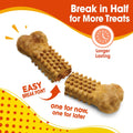 Nylabone Nubz Natural Dog Chew Treats for Large Dogs, Long Lasting Dog Chew Bones Made in the USA, Chicken Flavor Breath Freshener Dental Chews, Large Dog Bones For Dogs Over 30 lbs. (40 Count)