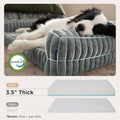 Bedsure ComfyFleece™ Orthopedic Dog Beds Large Sized Dog, Waterproof Memory Foam Pet Couch Sofa with Sides, Non-Slip Bottom and Egg-Crate Foam Large Pet Bed with Washable Corduroy Cover, Grey