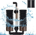hygger Sponge Filter, Aquarium Filter Double Sponge Replaceable Media with 4 Biochemical Sponges and 1 Bag of Filtered C