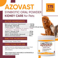 Azovast Powder Kidney Restores & Kidney Powder for Dogs & Cats, (4 Oz) - (175 Scoop/Jar) NO Refrigeration Required - Help Support Kidney Function & Manage Renal Toxins (Made in U.S.A) (4 Oz)