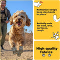 Hcpet Dog Shoes for Dogs, Dog Booties for Dogs, Anti-Slip Dog Boots & Paw Protectors for Hot Pavement Winter Snow Hiking