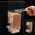Yaomiao 4 Pcs No Mess Bird Feeders Automatic Parrot Water Dispenser Clear Quail Feeder and Watered Cage Accessories for 