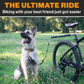 Malabi V2.0-180° Rotating Dog Bike Leash - with Shock Absorbers and Quick Attach Mechanism | Carbon Fiber | Detachable, Adjustable for the Smoothest Ride- Patent Pending (Black)