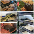 Leoterra Snake Hides for Ball Pythons X-Large Ball Python Hides 16.5"x10.6"x4.3"(XL) Plastic Material Durable and Easy t
