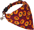 ADOGGYGO Halloween Cat Collar Breakaway, Pumpkin Cat Bandana Collar, 2 Pack
