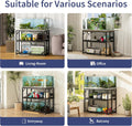METYERRY 40 Gallon Fish Tank Stand with Power Outlet,Adjustable Shelf