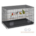 VEVOR 30 Inch Flight Bird Cage, Stackable Bird Cage Parakeet Cage with Slide-Out Tray and Handle, Small Parrots Birdcage for Cockatiels Budgies Conure Macaw Finch Lovebirds Canaries Pigeons