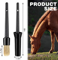 2 Set Hoof Oil Brush with Cap Soft Horse Face Cleaning Brush