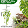 RAINFLOW 2PCS Fake Hanging Plants - Artificial Reptile Habitat Vines
