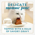 Fancy Feast Purina Gems Pate Mousse with Gravy Wet Cat Food (8 Pack) 4 oz