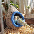 MuYaoPet Bird Parrot Nest Hammock for Parakeet Conure Lovebird Small Animal Hamster Sugar Glider Hanging Bed Hideout House (S(Length:6.2inch), Gray)