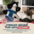 CATSUMO Cat Wrestling Glove Puppet – Interactive Hand Mitt with Durable Protective Sleeve and Catnip - Play & Enrichment
