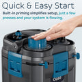 OASE BioMaster 2 Thermo 250 Canister Filter for Aquariums – External Aquarium Filter with Built-in Heater – EasyClean Pr