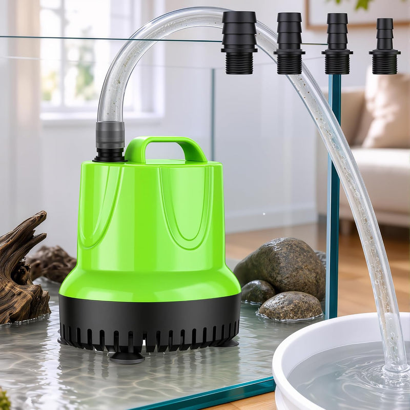 FREESEA Aquarium pump for water change: 660 GPH Drain 40 gal Fast in 5 Min