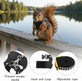 3 Pack Bearded Dragon Harness and Leash Adjustable Soft Leather Squirrel Harness Small Animal HarnessLeash for Small Pet