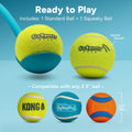 GoSports Pets 24 Inch Dog Ball Launcher - Ergonomic Tennis Ball Thrower for Dogs 20+ lbs - Includes Tosser and (2) 2.5 I