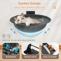 JUNSPOW Cat Hammock Wall Mounted, Foldable & Stable Cat Beds- Breathable Cat Wall Shelves for Sleeping, Playing, Climbin