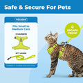 Voyager Escape-Proof Step-in Harness & Leash - Lime Green, Small
