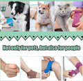 24Pack Self Adhesive Tape Vet Wrap Flex Bandages Leg Wrap Adherent Non-Woven for Dog Cat Horse Pet Animals Ankle Sprains
