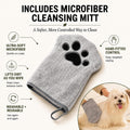 4-in-1 Waterless Dog Shampoo and Conditioner Concentrate with Mitt, Makes 16 Bottles of Dry Shampoo for Dogs, Cleanses, 