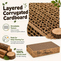 Agape Parrot Chew Toy, Shreddable Cardboard Bird Platform, Natural Perch