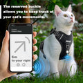 Cat Harness, Cat Harness and Leash for Walking, Adjusted in Four Directions and Breathable Cat Harness for Anti Escape t